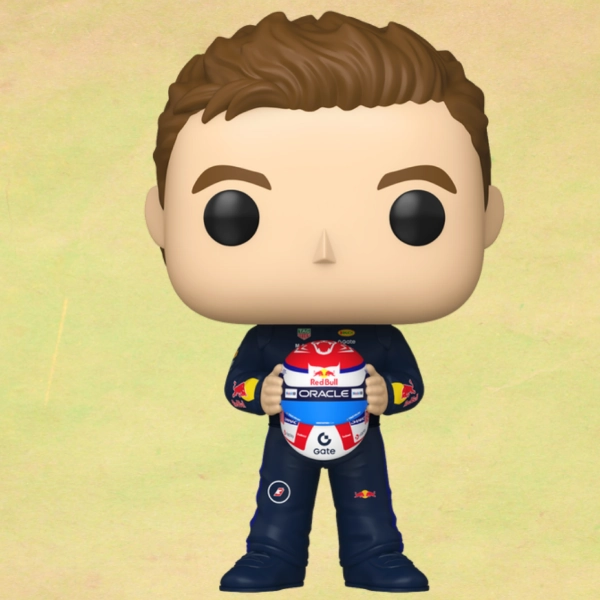Funko Pop Max Verstappen n°17 Holding Helmet Red Bull Racing Formule 1