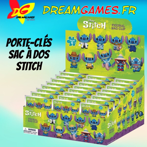 Porte-clés sac à dos sachet mystère Stitch